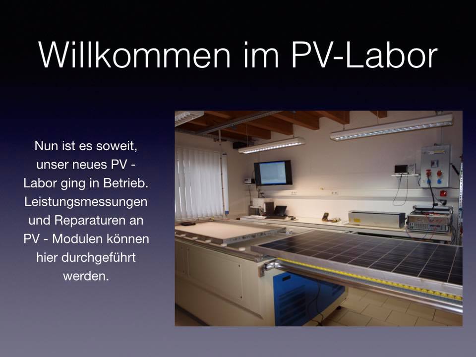 PV Labor in Schwaben. Wir reparieren Ihre PV-Module schnell und preiswert